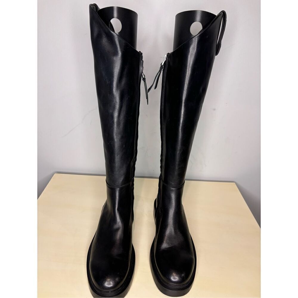 Sam Edelman Black Leather Ankle Boots - Picture 5 of 8